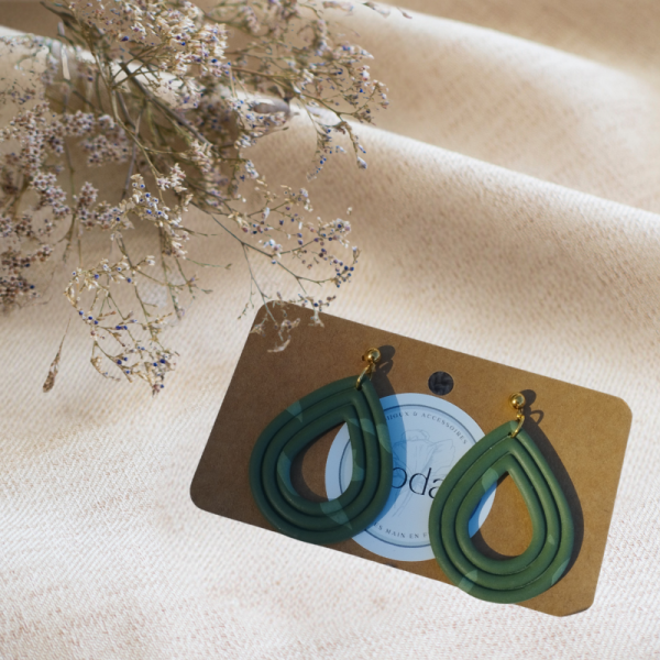 SA5 - Boucles d'oreilles kaki