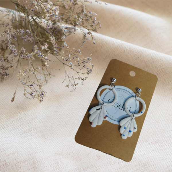 TE2 - Boucles d'oreilles effet Terrazzo