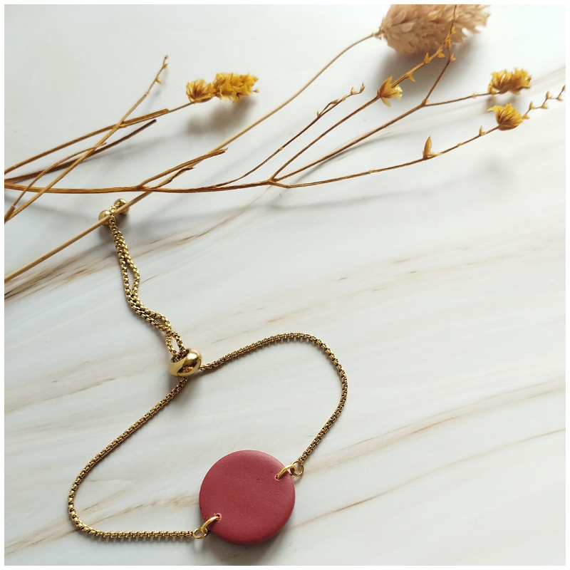 BRI11 - Bracelet réglable brique