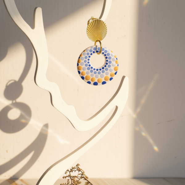 PERL01BIS – Boucles d’oreilles PERLE D’ORIENT – pampilles rondes sur CLIPS