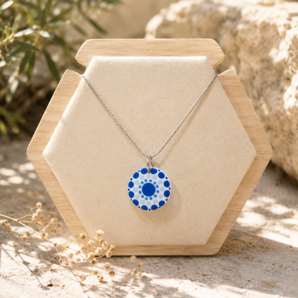 PERL05 - Pendentif rond PERLE D'ORIENT